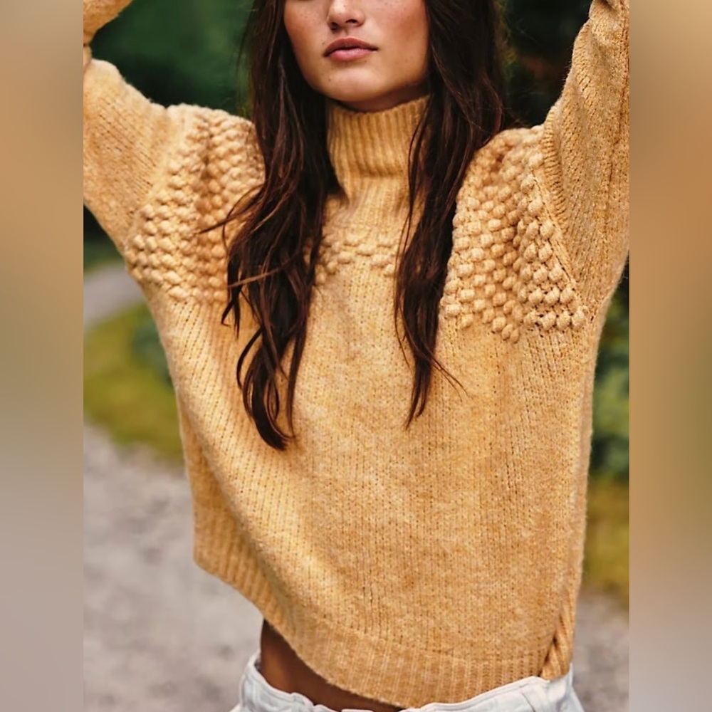 Free People Soft Yellow Sweater